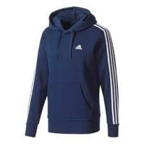 ADIDAS Essential 3-Stripe Pullover Hoodie - Picture 1 of 10